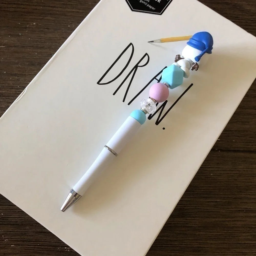 Disney Doorables: Frozen: Olaf handmade beaded pen